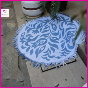 Ronde hamamdoek met logo