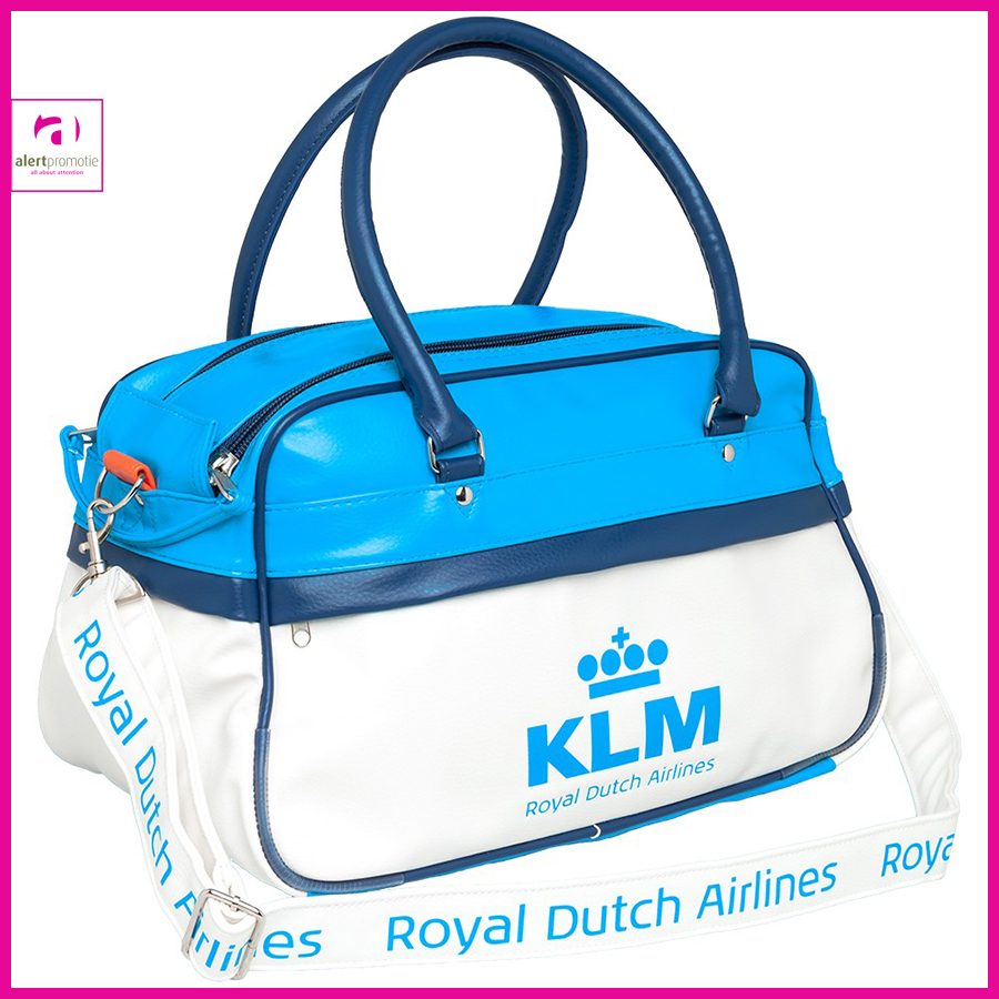 Ruime stevige sporttas van PU leer met bedrukking