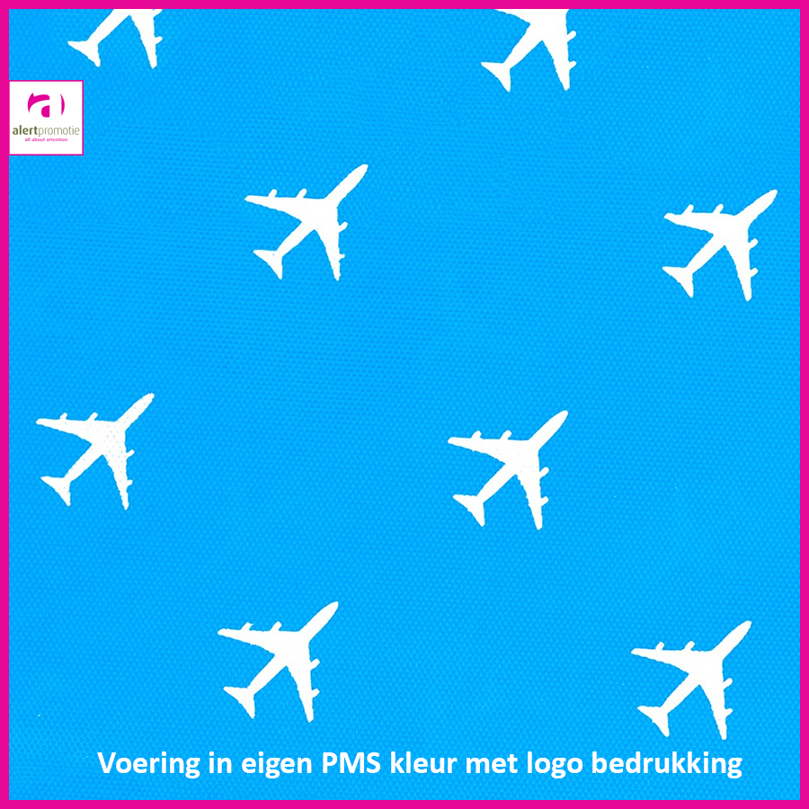 Ruime stevige sporttas van PU leer met bedrukking - Afbeelding 3