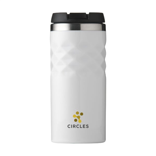 Geometric Mug RCS Recycled Steel 280 ml thermosbeker