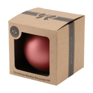Kerstbal Ø7cm Recycled PP Box - Made in Europe